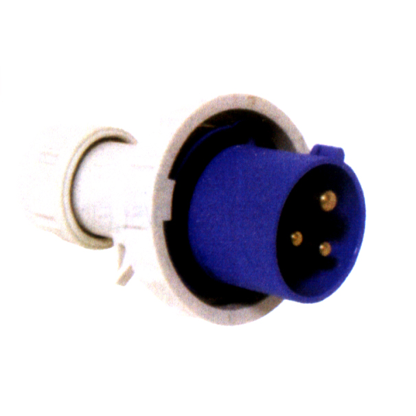 Plug male with safety ring